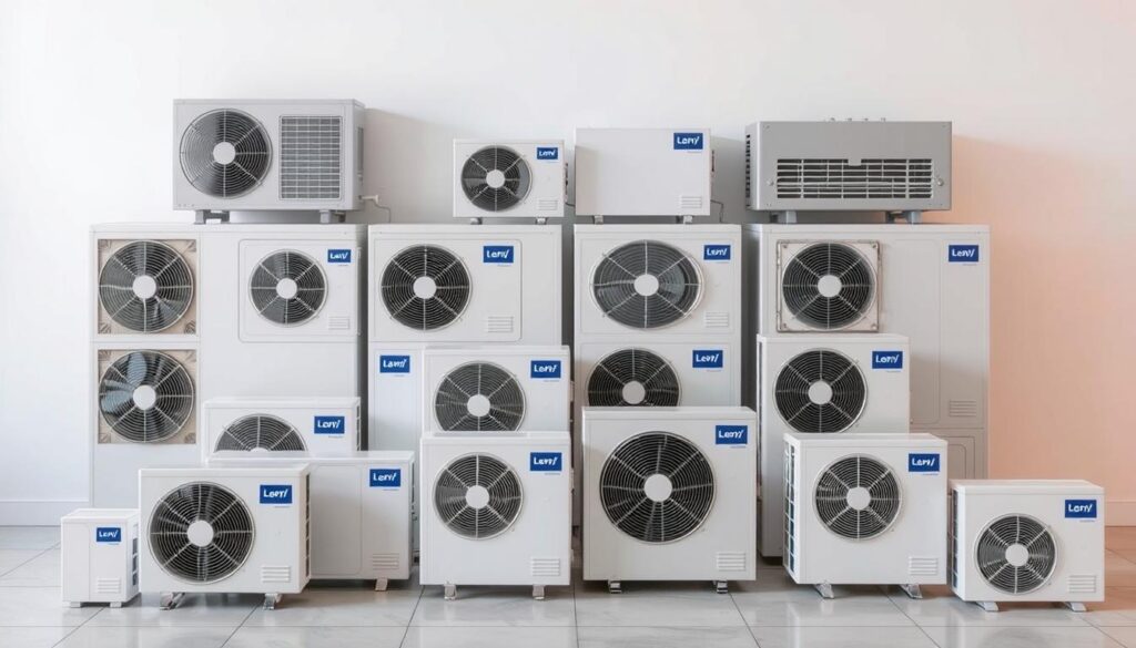 A detailed comparison of air source heat pump replacement costs, showcasing various models and their price ranges in a clean, minimalist layout. The image should feature a grid-like arrangement of heat pump units in the foreground, with a subtle background gradient hinting at the geographical location. The pumps should be depicted with realistic textures and lighting, capturing their technical details and aesthetics. The overall mood should convey a sense of informative clarity, guiding the viewer through the cost considerations for heat pump replacement in South Africa. A detailed comparison of air source heat pump replacement costs, showcasing various models and their price ranges in a clean, minimalist layout. The image should feature a grid-like arrangement of heat pump units in the foreground, with a subtle background gradient hinting at the geographical location. The pumps should be depicted with realistic textures and lighting, capturing their technical details and aesthetics. The overall mood should convey a sense of informative clarity, guiding the viewer through the cost considerations for heat pump replacement in South Africa.