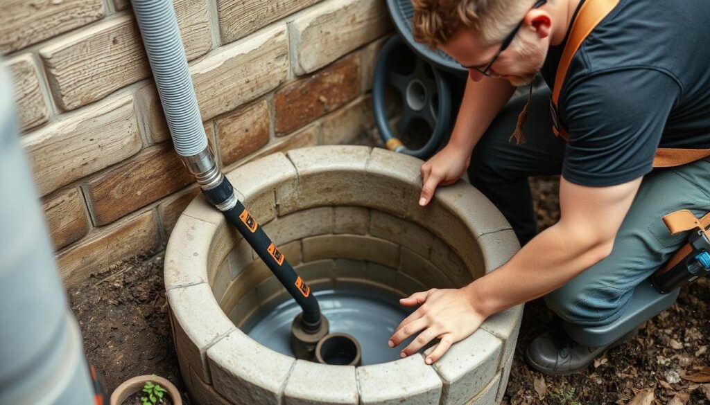 A modern, minimalist design showcasing the transparent pricing of independent septic tank cleaning services. A clean, white background provides a crisp canvas, with a central focus on a stylized septic tank icon in muted tones. Surrounding the tank, neatly organized pricing details in a sleek, sans-serif font convey the upfront, straightforward nature of the service. Subtle shadows and highlights add depth and dimension, while a soft, natural lighting scheme creates an atmosphere of professionalism and trustworthiness. The overall composition is balanced and visually appealing, reflecting the reliable and transparent nature of the independent handyman services.