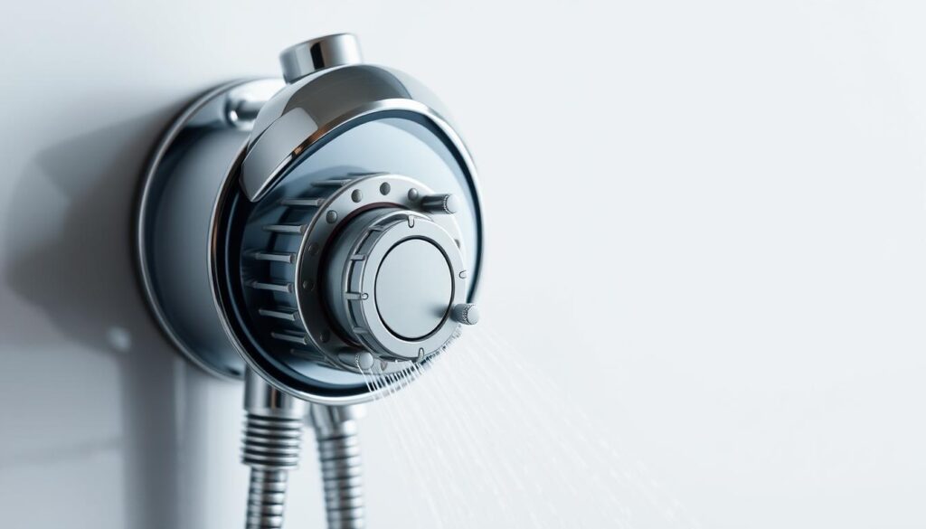 Detailed electric shower fitting, showcased in a well-lit, close-up view. The fitting is positioned against a clean, minimalist background, allowing the intricate components and metallic finishes to take center stage. Soft shadows and highlights accentuate the textures and contours, creating a sense of depth and dimensionality. The overall composition conveys a technical, yet visually appealing representation of the essential factors influencing the pricing of electric shower fittings in the South African market. Detailed electric shower fitting, showcased in a well-lit, close-up view. The fitting is positioned against a clean, minimalist background, allowing the intricate components and metallic finishes to take center stage. Soft shadows and highlights accentuate the textures and contours, creating a sense of depth and dimensionality. The overall composition conveys a technical, yet visually appealing representation of the essential factors influencing the pricing of electric shower fittings in the South African market.