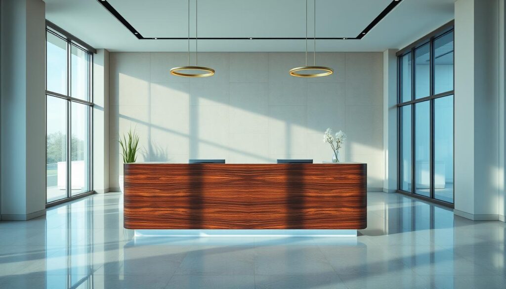 Reception desk installation price